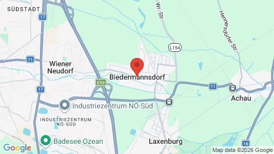 Apartments for rent i Biedermannsdorf - kort over placeringen
