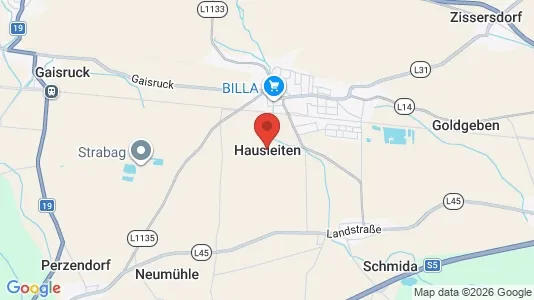 Apartments for rent i Hausleiten - kort over placeringen