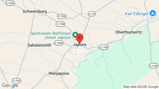 Apartments for rent i Japons - kort over placeringen