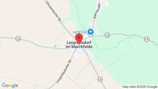 Apartments for rent i Leopoldsdorf im Marchfelde - kort over placeringen
