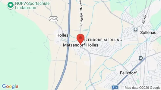 Apartments for rent i Matzendorf-Hölles - kort over placeringen