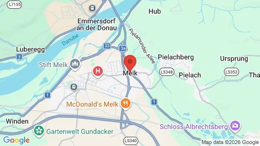 Apartments for rent i Melk - kort over placeringen