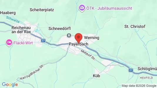 Apartments for rent i Payerbach - kort over placeringen
