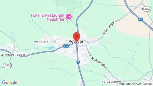 Apartments for rent i Poysdorf - kort over placeringen