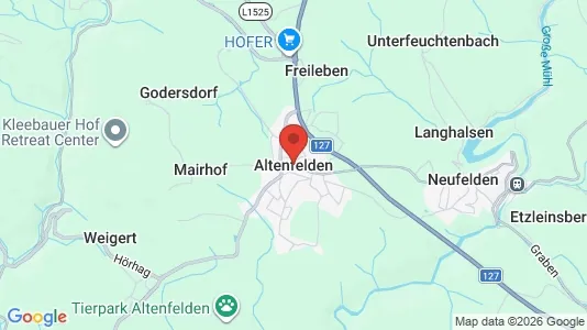 Apartments for rent i Altenfelden - kort over placeringen
