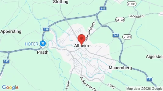 Apartments for rent i Altheim - kort over placeringen
