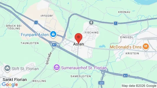 Apartments for rent i Asten - kort over placeringen