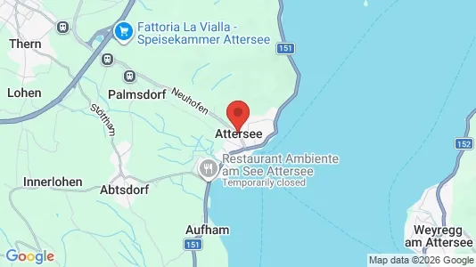 Apartments for rent i Attersee am Attersee - kort over placeringen