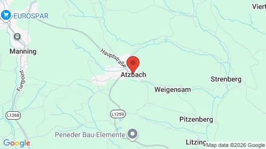 Apartments for rent i Atzbach - kort over placeringen