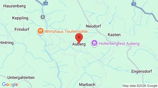 Apartments for rent i Auberg - kort over placeringen