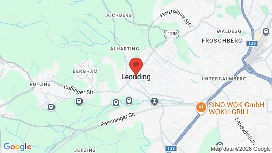 Apartments for rent i Leonding - kort over placeringen