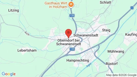 Houses for rent i Oberndorf bei Schwanenstadt - kort over placeringen