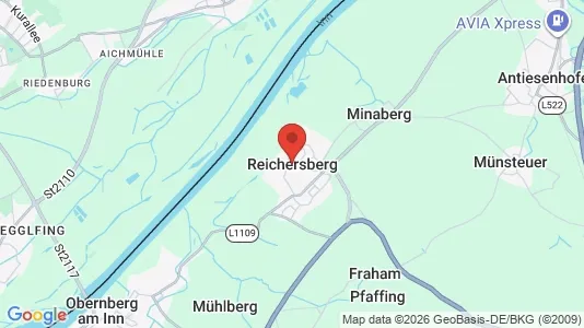Apartments for rent i Reichersberg - kort over placeringen