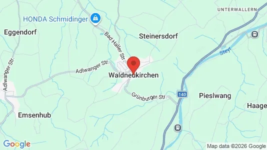 Apartments for rent i Waldneukirchen - kort over placeringen