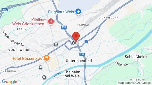 Apartments for rent i Wels - kort over placeringen