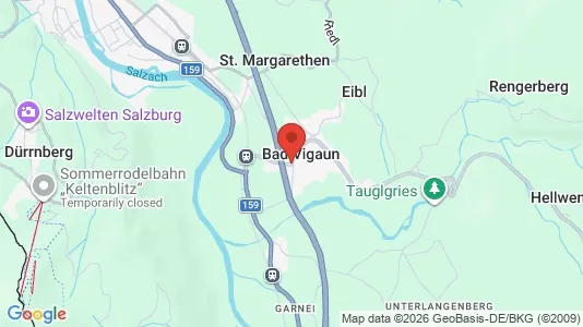 Apartments for rent i Bad Vigaun - kort over placeringen