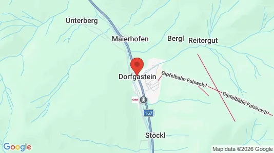 Apartments for rent i Dorfgastein - kort over placeringen