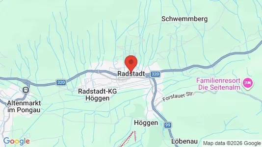 Apartments for rent i Radstadt - kort over placeringen