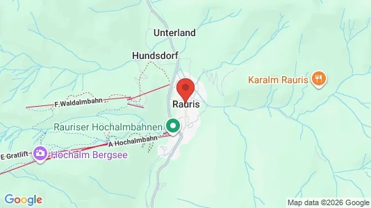 Apartments for rent i Rauris - kort over placeringen