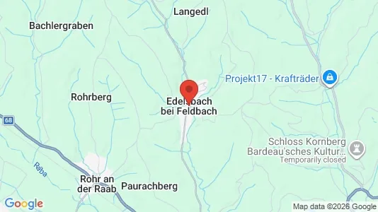 Apartments for rent i Edelsbach bei Feldbach - kort over placeringen