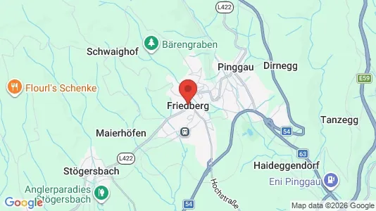 Apartments for rent i Friedberg - kort over placeringen