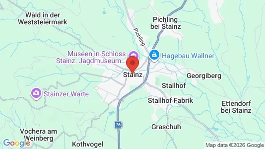 Apartments for rent i Stainz - kort over placeringen