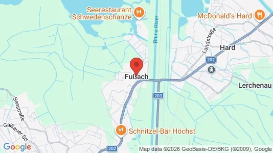 Apartments for rent i Fußach - kort over placeringen