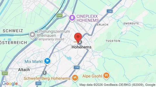 Houses for rent i Hohenems - kort over placeringen