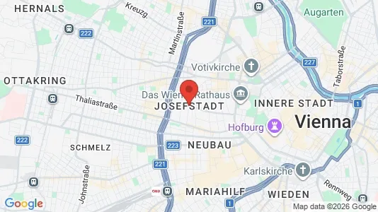 Apartments for rent i Vienna Josefstadt - kort over placeringen