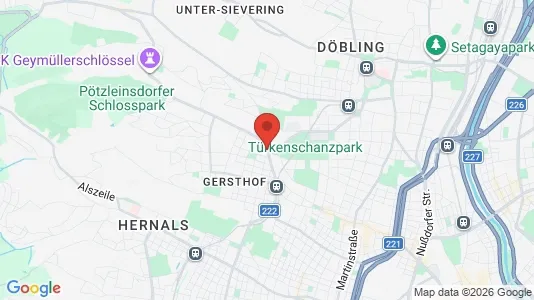 Apartments for rent i Wien Währing - kort over placeringen
