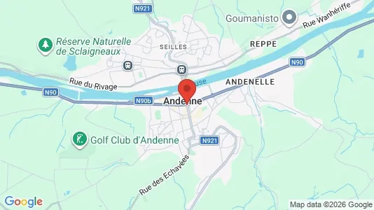 Houses for rent i Andenne - kort over placeringen
