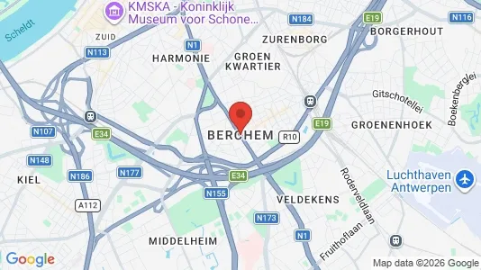 Houses for rent i Antwerp Berchem - kort over placeringen