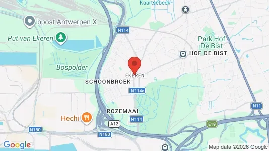 Houses for rent i Antwerp Ekeren - kort over placeringen