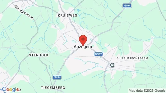 Houses for rent i Anzegem - kort over placeringen