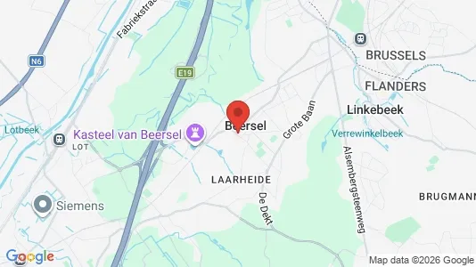 Apartments for rent i Beersel - kort over placeringen