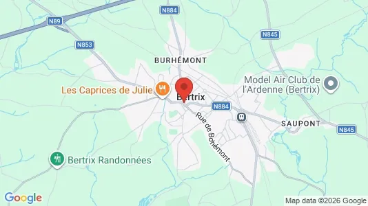 Houses for rent i Bertrix - kort over placeringen