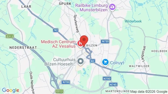 Apartments for rent i Bilzen - kort over placeringen