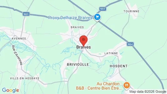 Apartments for rent i Braives - kort over placeringen