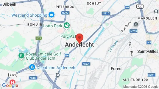 Houses for rent i Brussels Anderlecht - kort over placeringen