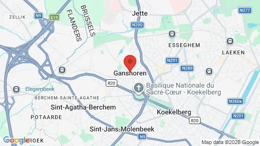 Houses for rent i Brussels Ganshoren - kort over placeringen
