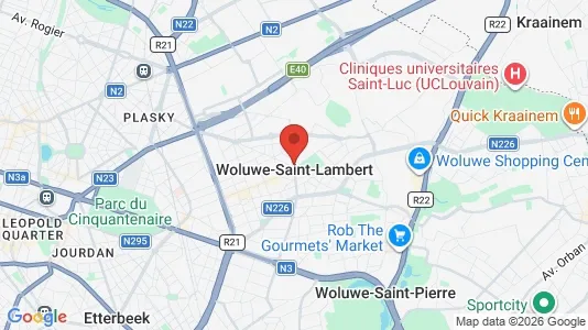Houses for rent i Brussels Sint-Lambrechts-Woluwe - kort over placeringen