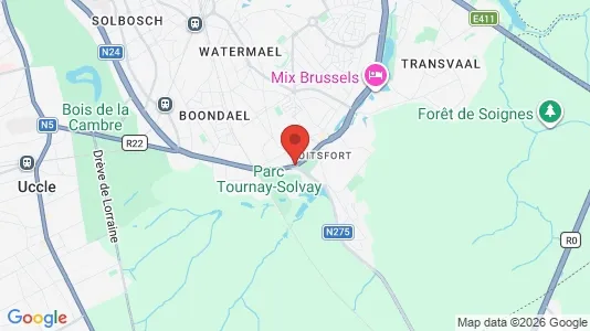 Apartments for rent i Brussels Watermaal-Bosvoorde - kort over placeringen