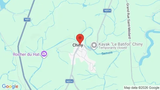 Houses for rent i Chiny - kort over placeringen