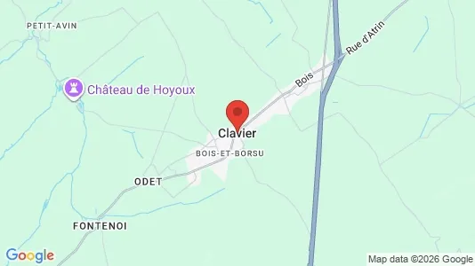 Houses for rent i Clavier - kort over placeringen