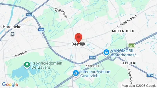 Houses for rent i Deerlijk - kort over placeringen