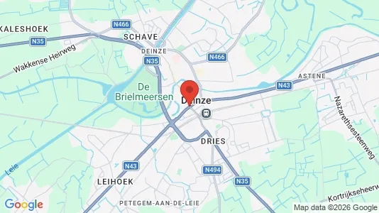 Apartments for rent i Deinze - kort over placeringen
