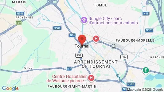 Apartments for rent i Doornik - kort over placeringen