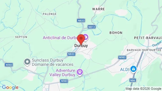 Houses for rent i Durbuy - kort over placeringen