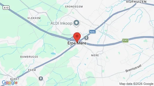 Apartments for rent i Erpe-Mere - kort over placeringen