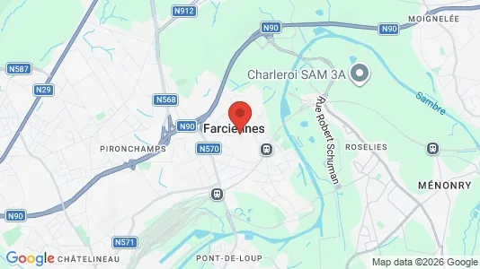 Apartments for rent i Farciennes - kort over placeringen